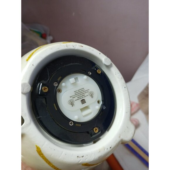 QVC Ceramic Angel Flameless Candle Luminaries Ornament In Gift Box Gold & Cream - Picture 11 of 11